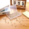 150 Pcs Push P, Standard & Transparent Plastic Head Steel Point Thumb Tacks for Wall, Office & Craft Organization (Gold)