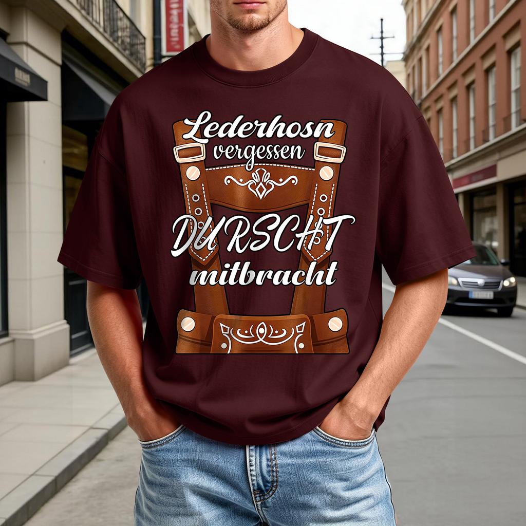 Men's Summer Round Neck Short Sleeve Shirt Oktoberfest Beer Festival Print Casual Comfortable Fit Lightweight Breathable Fabric Tee