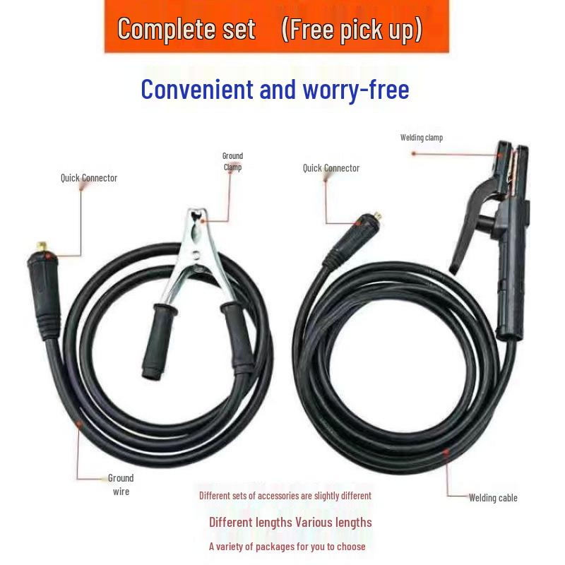 Haushaltsschweißgerät-Set mit Kabeln und Halter