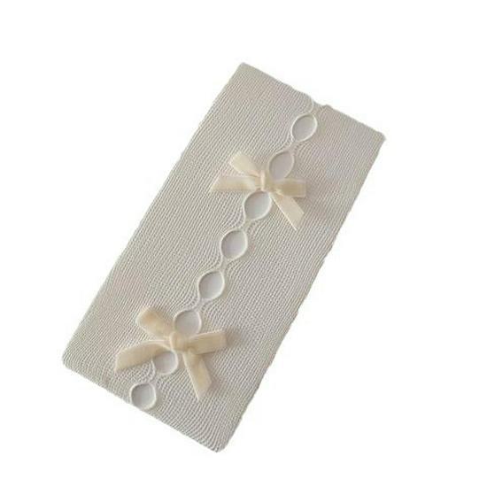 Y2K White Bow Hollow Out Stockings, Sweet Lolita Style, Spring/Autumn Black Silk Pantyhose