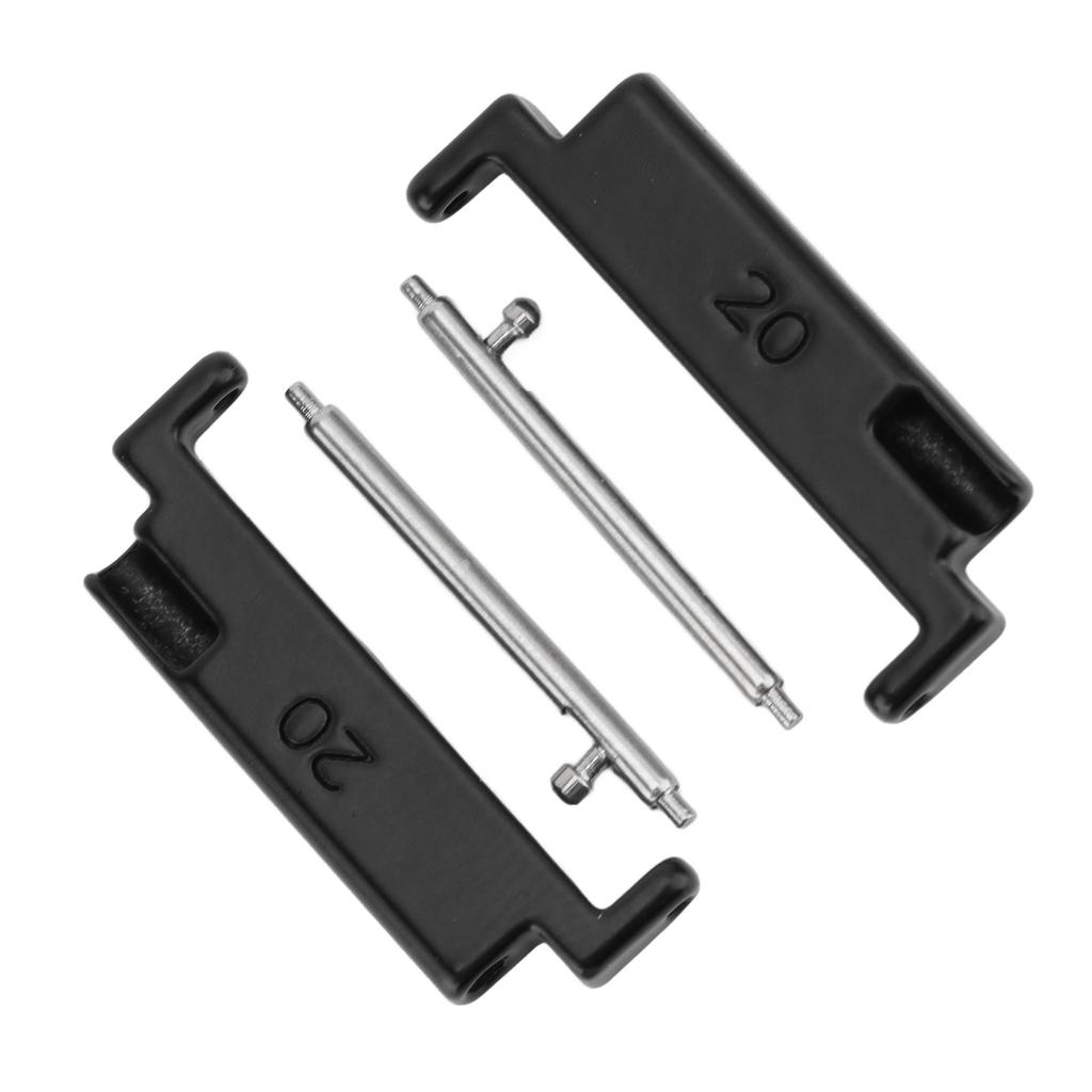1 Pair Metal Watch Band Adapter 20 To 22mm Watch Strap Connection Adapter with Spring