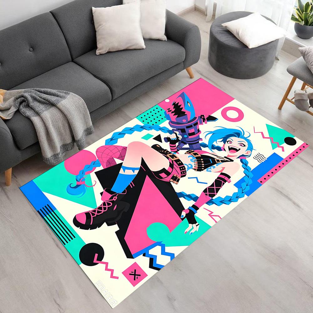Cyberpunk Warrior Area Rug Suitable for Study Room Outdoor Decorate Room Hallway Anti-slip Rug Decorate Offices Perfect Gift for Friends & Family