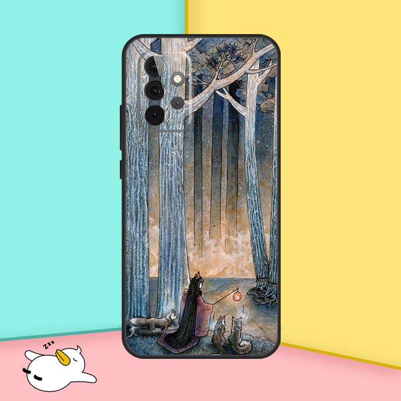 Kitsune Fox Art Case For Samsung Galaxy A36 A56 A16 A33 A13 A23 A52 A32 A12 A54 A34 A14 A53 A15 A35 A55 A17