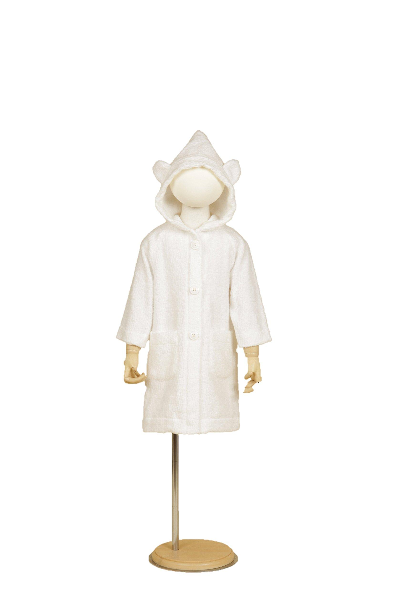 

Yasuragi kids bathrobe made of towel fabric from Imabari size fits made in [Slouch & Chic] (one all, Japan) (white) білий