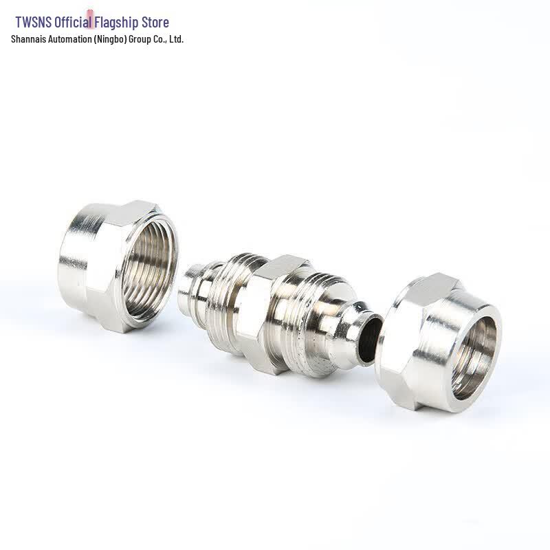 TWSNS Metal Copper Straight Quick Connect Air Pipe Fitting