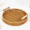 Handmade Wicker Storage Baskets Compact Bread Fruit Organizer for Everyday Use