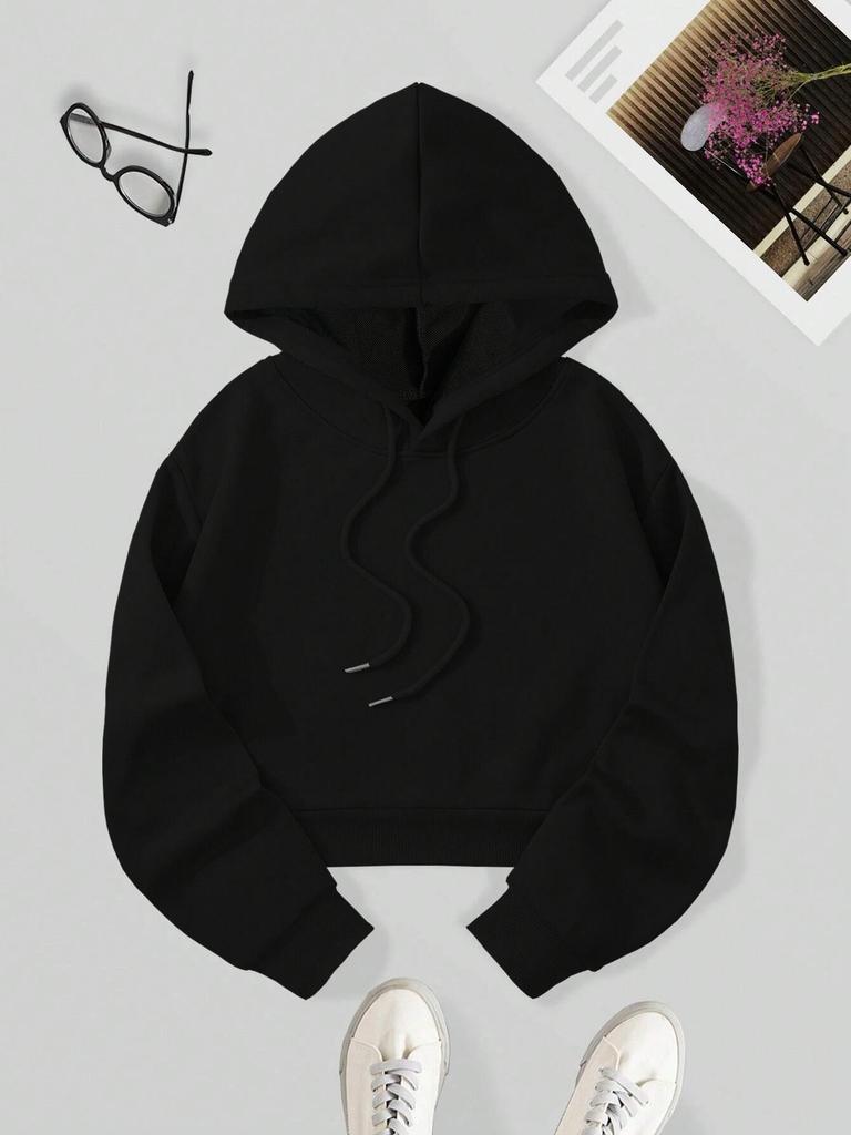 TEMU Damen Sweatshirt in Unifarben, erhältlich in europäischen und amerikanischen Größen mit Bügel-Wärmetransfer-Design