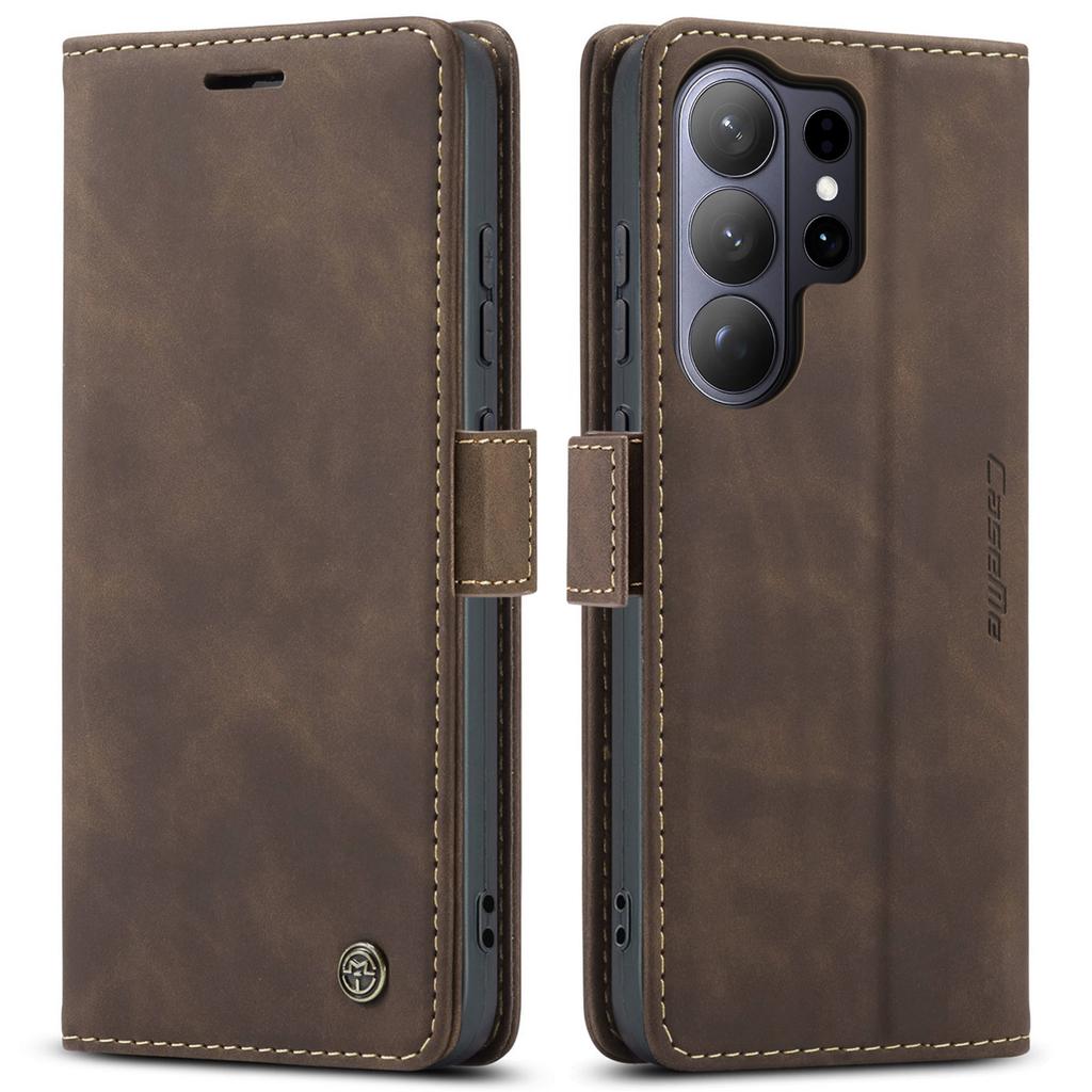 CaseMe High Quality Retro Magnetic Flip PU Leather Case for Samsung Galaxy S26 Ultra S25 S24 S23 S22 S21 S20 S10 S9 Wallet Cover