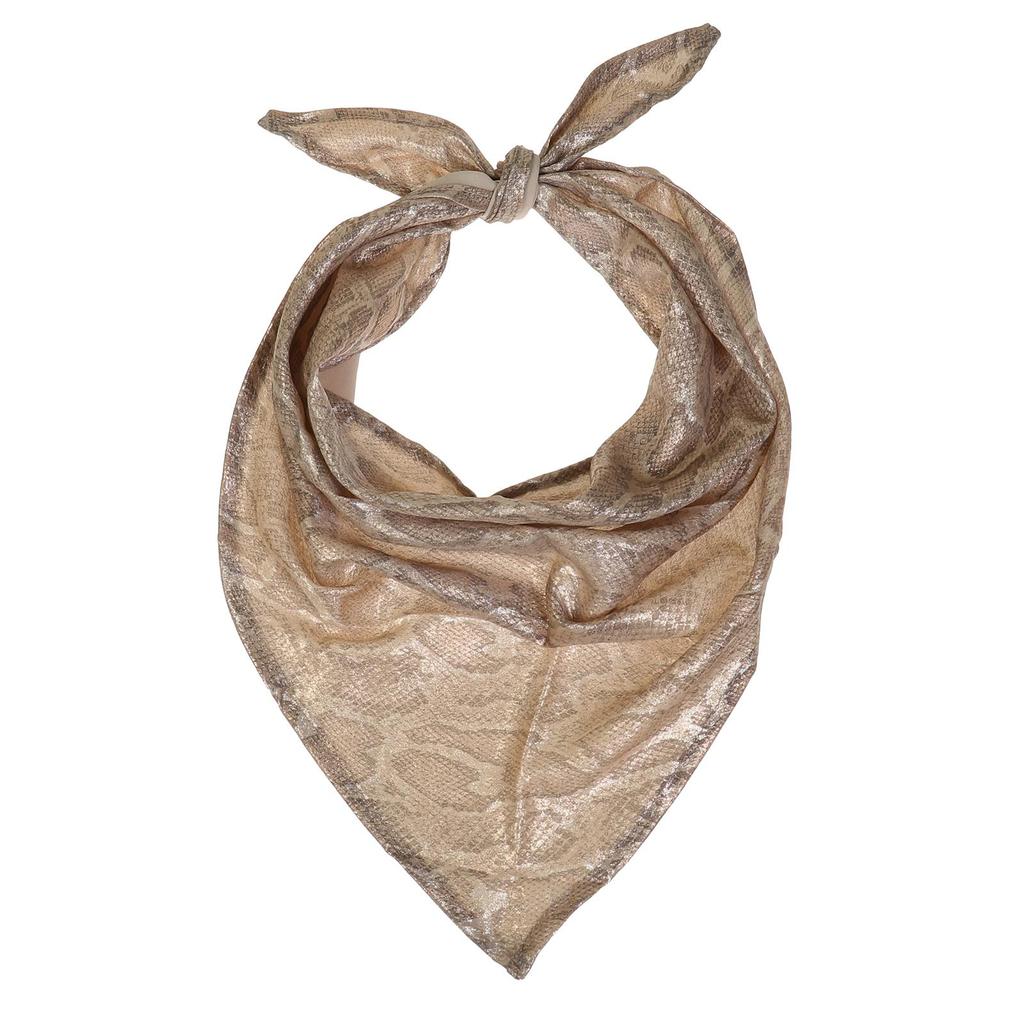 Y2K Metallic Triangle Bandana, High Gloss Punk Head Scarf for Women