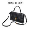 Spring and summer new niche design woven clutch envelope bag commuter fashion shoulder messenger dinner bag