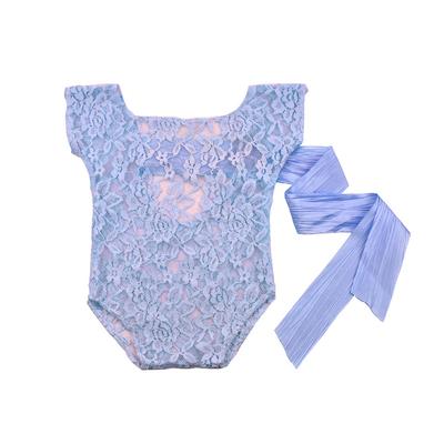 Cute Newborn Baby Girls Lace Romper Bodysuit Photo Props Photography