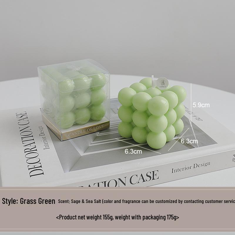 High-End Customizable Scented Candle Rubik's Cube Ornament Gift