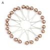 12Pcs Scarf Brooch Pins Vibrant Color Faux Pearl Design Smooth Surface Reusable Unique Shape Decorative Alloy Women Fashion Scarf