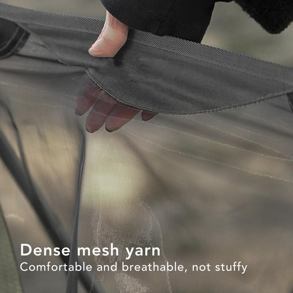 Portable Camping Chair Multipurpose Prevents Sinking Strong Load Bearing Lightweight Sturdy Folding Backpacking Chair Black