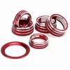 6PCS Air Conditioning Audio Ignition Switch Knob Cover Kit Replacement for Honda Accord Sedan Sport EX 10th 2018‑2020