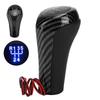 5 Speed Shift Knob Lever with Light Carbon Fiber Style Replacement for 1 3 5 6 7 Series X1 X3 Z4 Z5 M3
