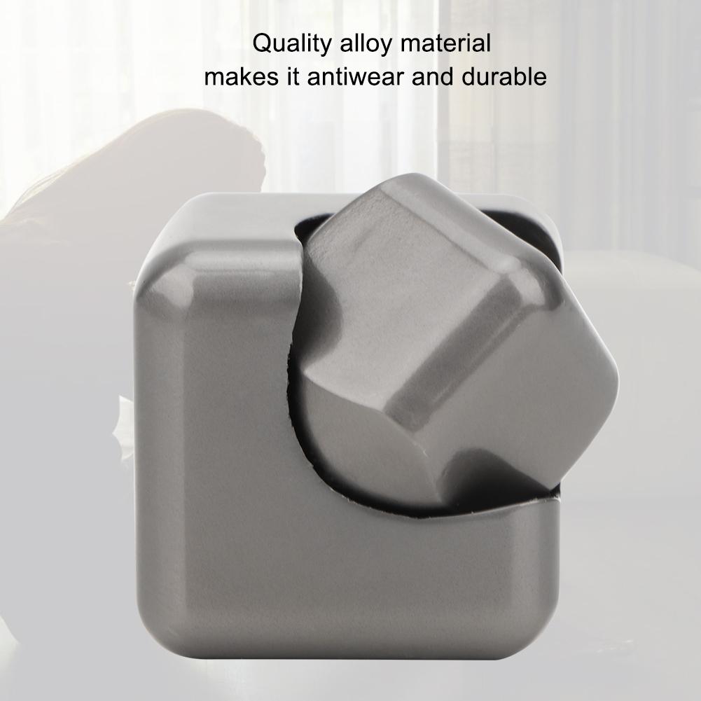 Bunter Würfel Handkreisel Fingerkreisel Dekompression Angstspielzeug(Grau)