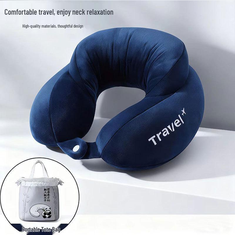 Custom Logo U-Shaped Neck Support Pillow for Airplane Travel
