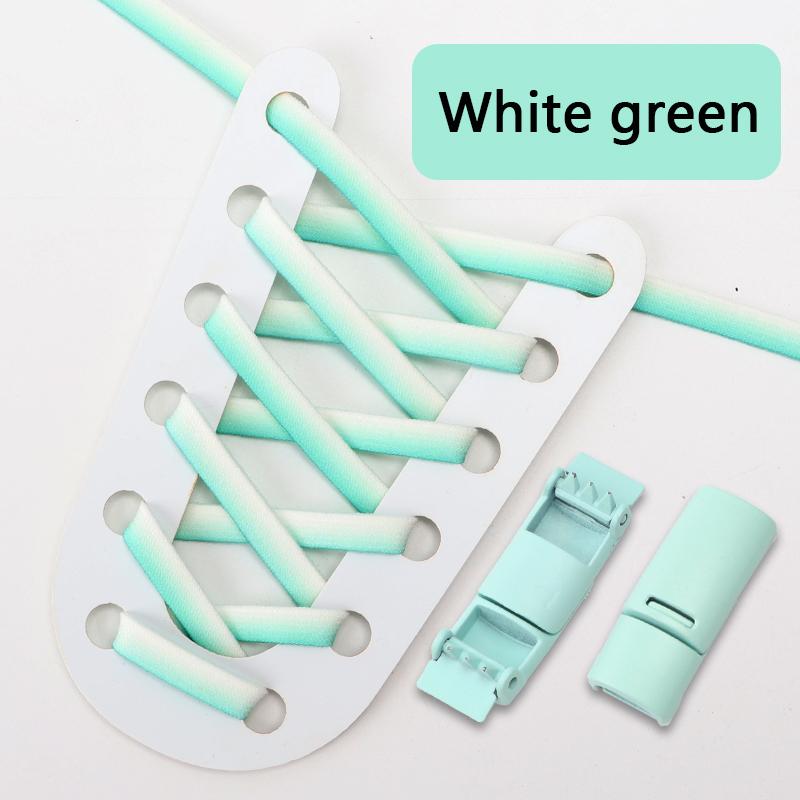 Magnetic Lock Shoelaces Without Ties Shoelace Flat Elastic Gradient Colorful Laces Sneakers for Kids Adult No Tie Shoe Laces