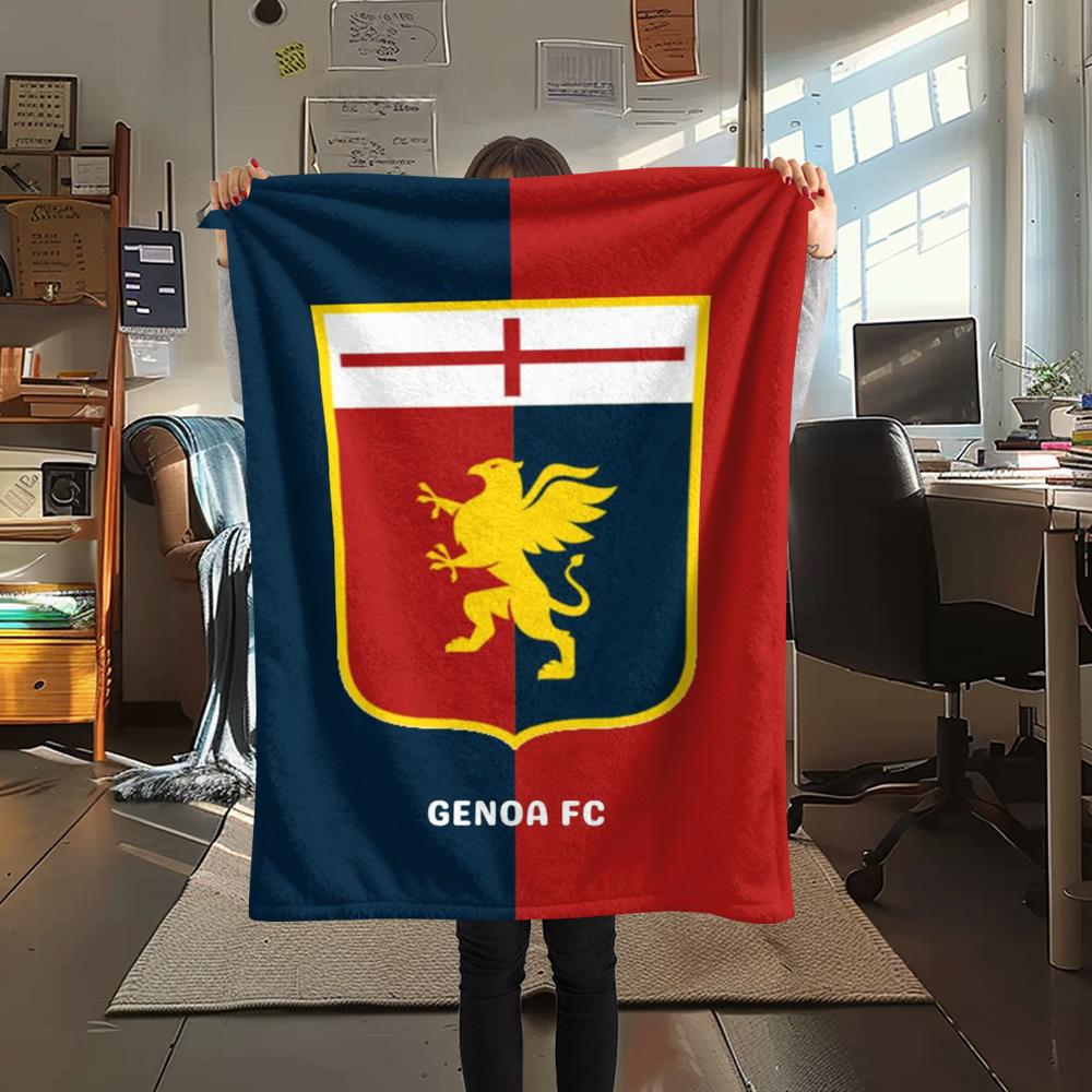 Genoa CFC Print Flannel Blanket, High quality Comfortable for All Seasons, Home Decor, Warmth and Comfort, Perfect for Christmas Gifts28