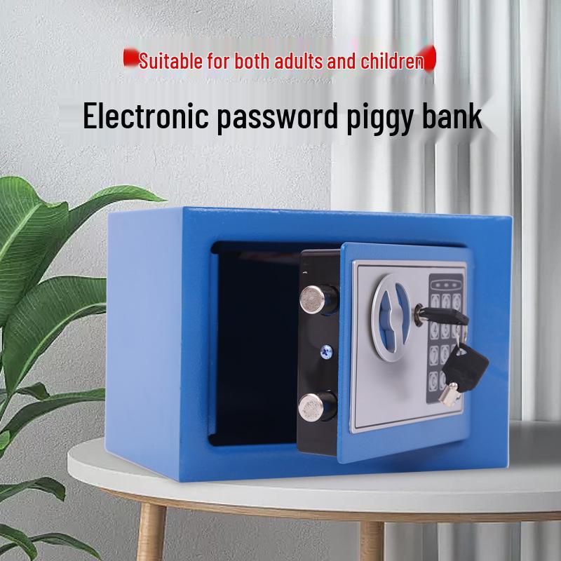 Mini 17E Electronic Safe: In-Wall Coin-Operated Piggy Bank for Households