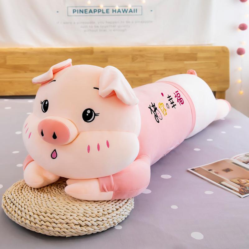 Plush Toys, Cute Pig Doll Sleeping On The Bed, Throw Pillow Doll Children'S Gift