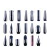 150pcs Coffin Shape Sandwich Nail Forms Natural Clear No-Trace Nail Art Tips Almond Shape Clear Extension Nail Tips