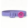 Women Adjustable PU Leather Belt 1Pcs Summer Trendy Y2K Korean Colorful Button Waist Belt for Girls Dating Outfits