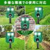 Amzhfeng Ultrasonic Animal Cat Repellent Latest Pest Control Repels and IP65 Large Capacity Long Standby USB Solar LED PIR Motion 5 Repellent 10m