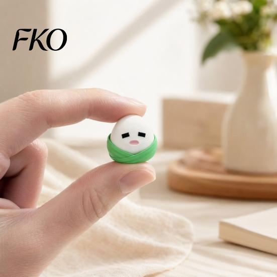 Zongzi Sensory Toy 3D Printed Fidget Clicker, Cartoon Rice Dumpling Finger Stress Relief Food Toy, Gift for Dragon Boat Festival