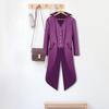 Gentleman Tailcoat Solid Color Long Sleeves Gothic Outerwear Single Breasted Split Tuxedo Coat for Halloween