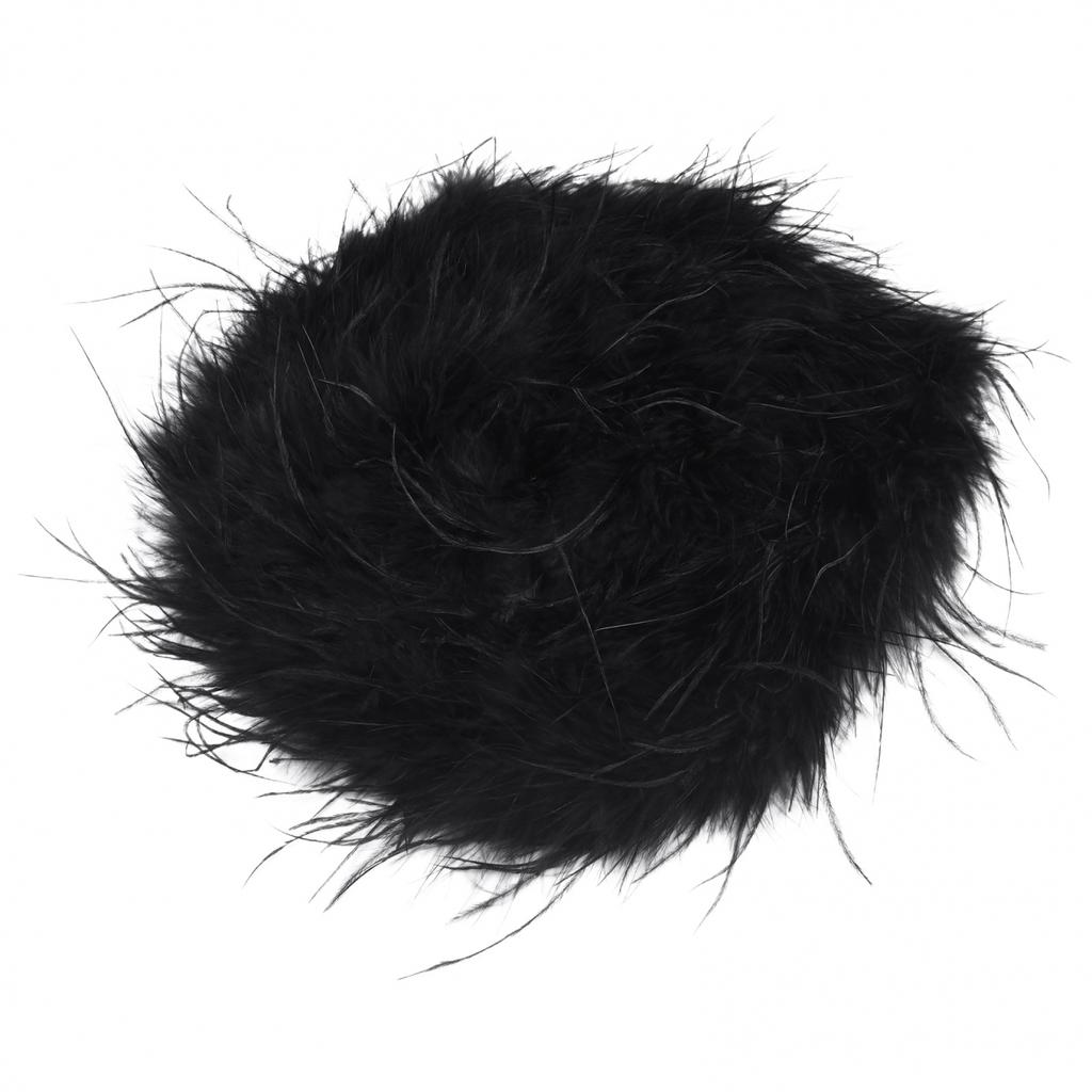 Feather Trim Scarf Add Glamour to Your Outfit with 2M Ostrich Feathers