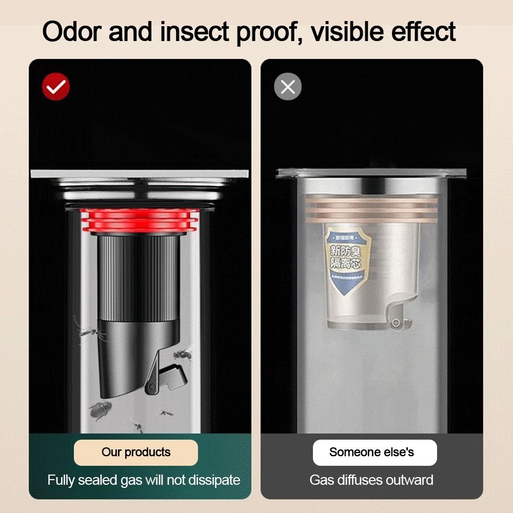 Insect Proof Floor Drain Core Metal Basin Drain Filter Removable Seal Stopper  Water Drain Supplies