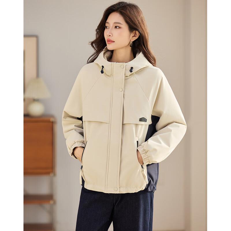 TERRE BLEUE Women's Winter Hooded Padded Jacket