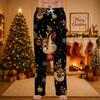 Men's Christmas Printed Pajama Pants for Casual Sleep