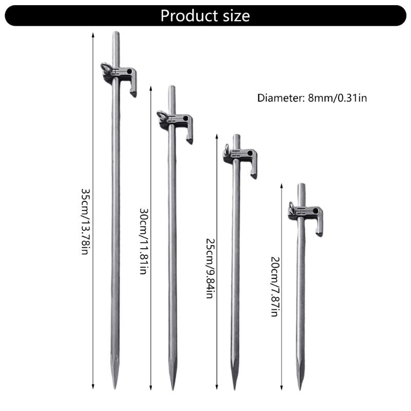 Pack of 2 Tent Stakes Design for Camping Hiking