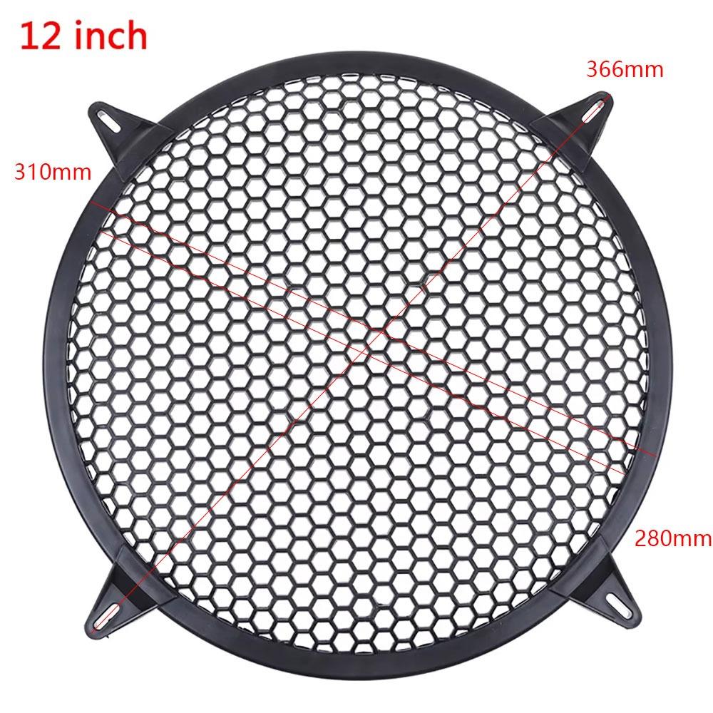 1Pcs Plastic Speaker Grille Mesh Cover Round Sub Woofer Grille Guard Protector  Speaker Accessories 12 inch