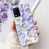 Pro telefon Realme 8 5G RMX3241 Pouzdro na telefon Realme8 5G Elegantní Květinový Potisk Kočky Měkký Silikon Průhledné TPU Pouzdra