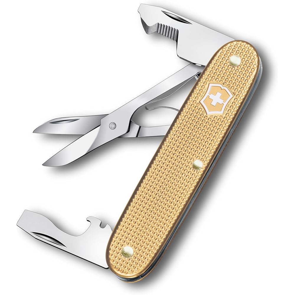 Victorinox Companion Slim Alox Мультитул Швейцарский Нож 61 Функция Походный Выживание Золотой
