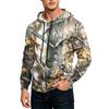 Men's Printed Loose Fit Hoodie with Pocket and Drawstring Casual Sweatshirt