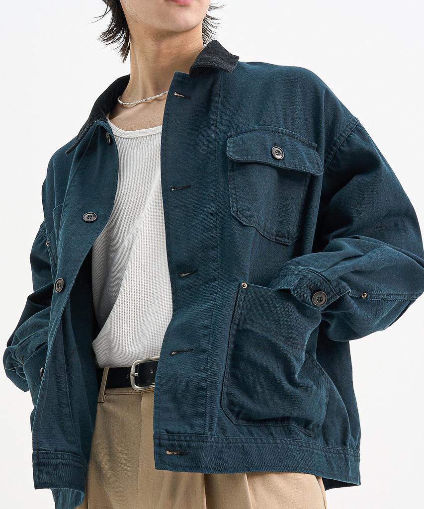 Trip Le Sens Canvas Cotton Work Jacket_Black