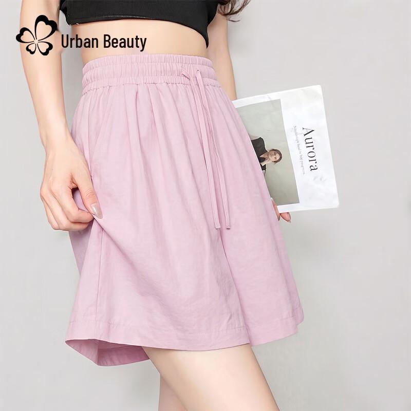 Women s High-Waisted Ice Silk Quick-Dry Sports Shorts M