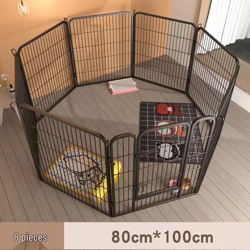 Pet Fence Barrier Cage with Isolation Door for Medium to Large Dogs