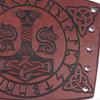 Armschienen Manschettenarmband Handgelenkschutz Hammer Muster PU Leder für Party Reiten