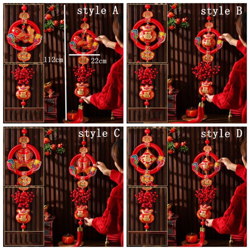 Red New Year Decoration Lucky Spring Festival Tassel Pendant Chinese Spring Festival