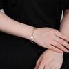 Minimalist Geometric White Shell Pendant Clavicle Chain Bracelet In High-Quality Titanium Steel