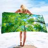 Forest Series Seaside Vacation Beach Towel Swimming Bath Towel Microfiber Sports Towel