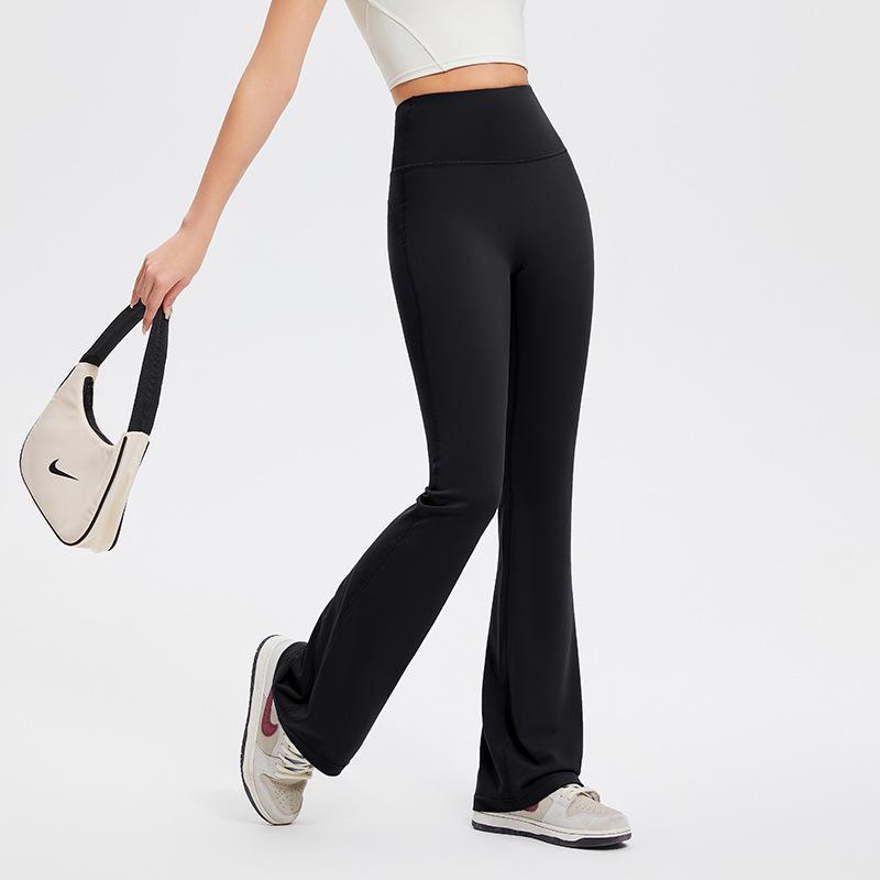 

Брюки для йоги клеш с высокой посадкой – Подтягивающие бедра, Ощущение обнаженности, Повседневный фитнес для высоких женщин Double Extra Large