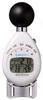 Design Factory Heatstroke Meter with Black Globe, Displays Heatstroke Index/WBGT/Temperature/Humidity, Uses CR2032 Battery, 115158