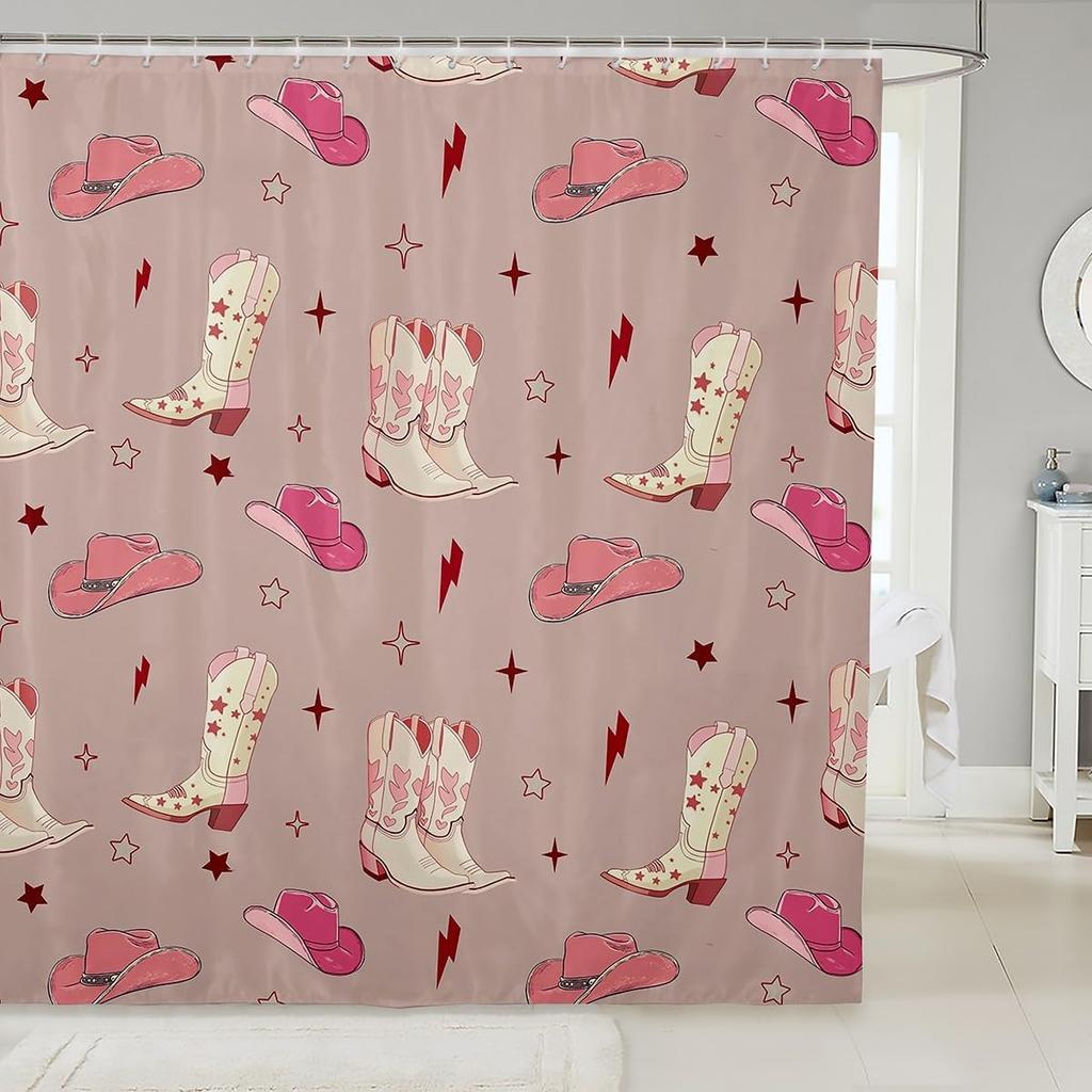 Dachshund Shower Curtain Kids Cute Pet Dog Bathroom Shower Liner for Teens Puppy Bath Curtain Waterproof Waterproof Polyester